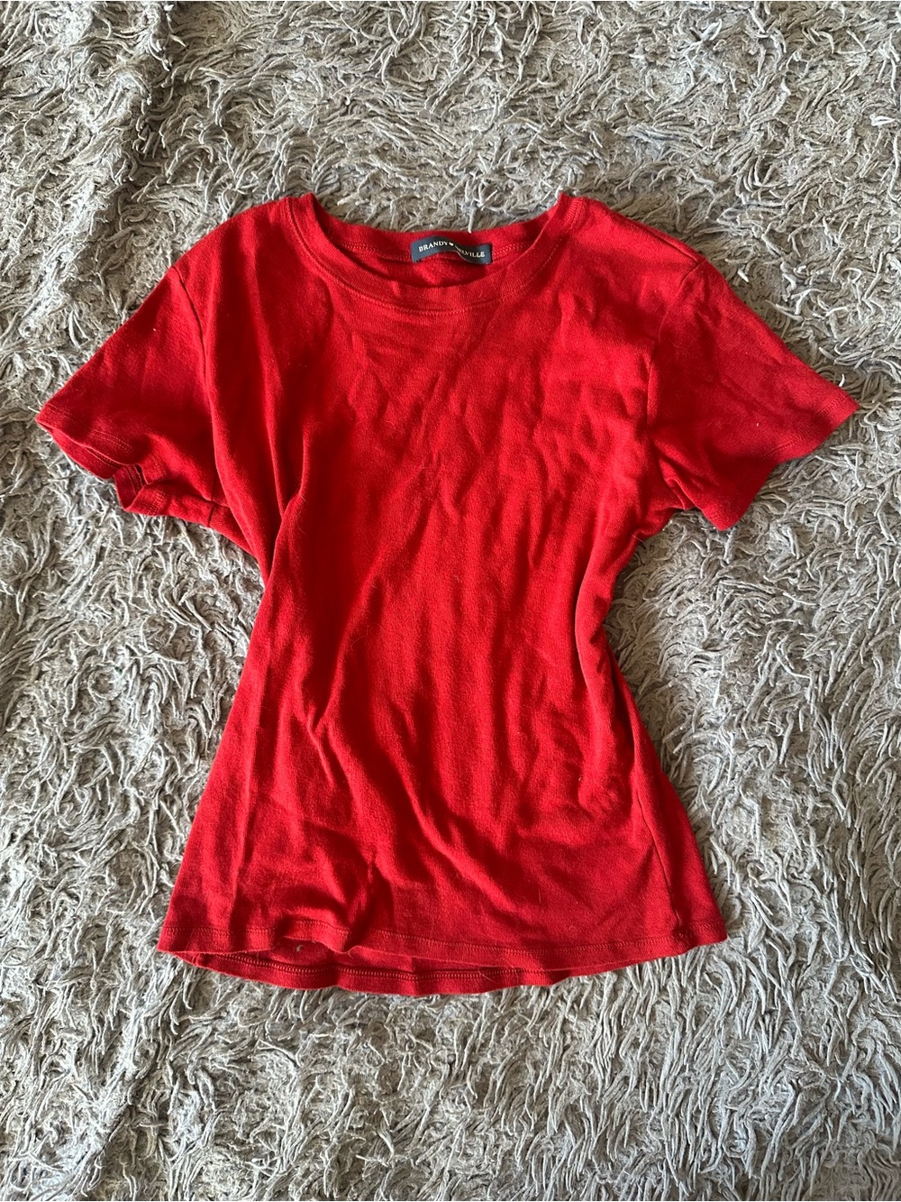 Brandy Melville Top Red Short Sleeve Tee